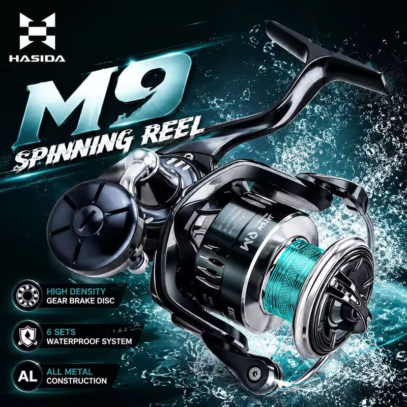 Trolling Reel - HASIDA M9 – kołowrotek spinningowy, w