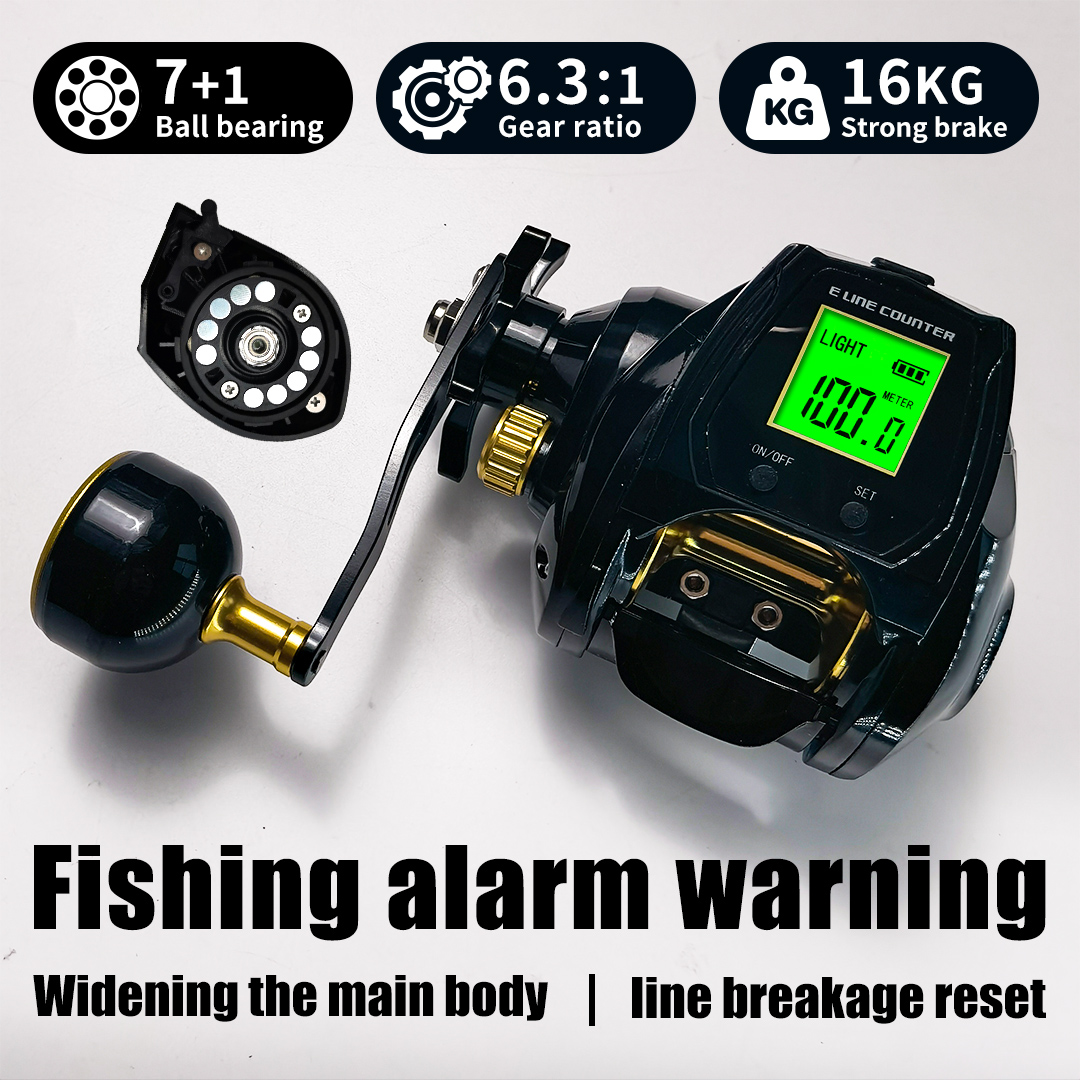 Trolling Reel - Siła hamowania 16 kg, przełożenie 6,3,