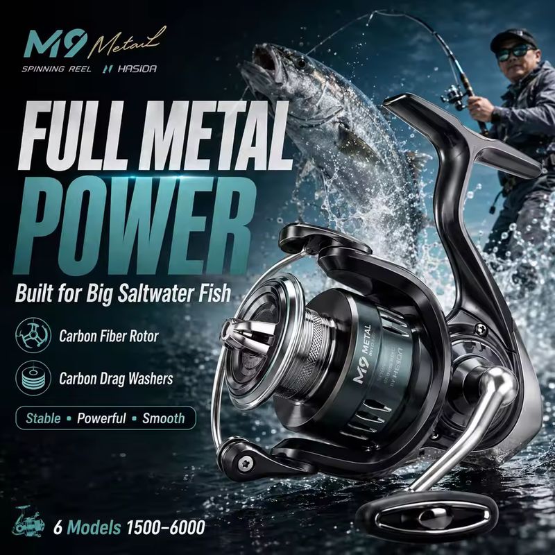 HASIDA M9 – kołowrotek spinnin – Trolling Reel recenzja i cena