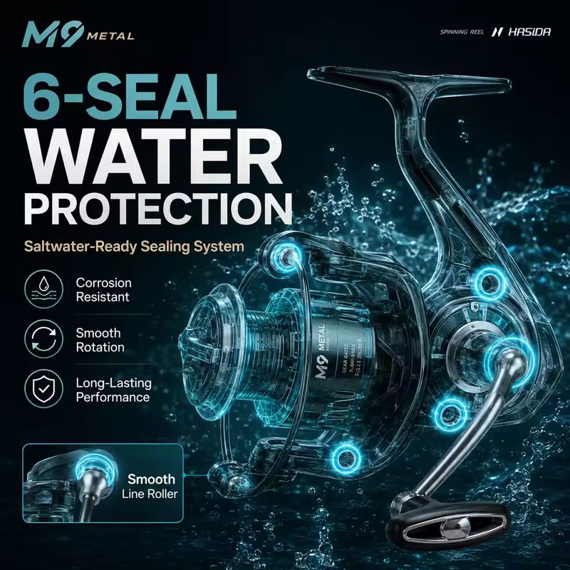 HASIDA M9 – kołowrotek spinnin – Trolling Reel recenzja i cena